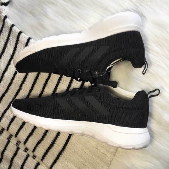 NWT Adidas Cloudfoam Sneakers Black Womens Shoes - Picture 5 of 8